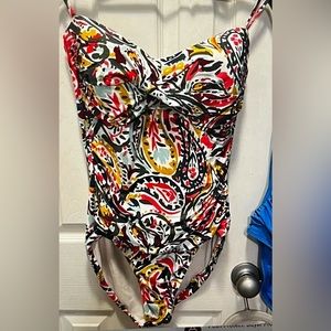 Anne Cole Bandeau Swimsuit w/ removable strap